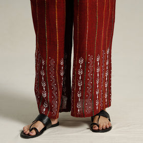 Buy  Bengal Khesh Weaving Kantha Embroidery Cotton Palazzo 80 Online at iTokri.com