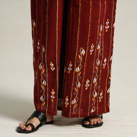 Buy  Bengal Khesh Weaving Kantha Embroidery Cotton Palazzo 87 Online at iTokri.com
