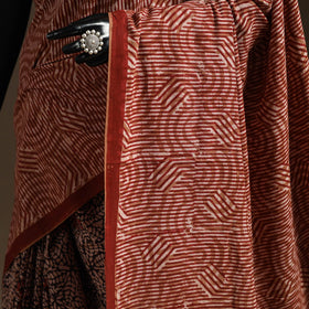 Maroon - bindaas art natural dyed cotton saree 38