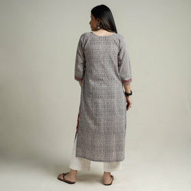  Block Print Cotton Straight Bagh Kurta For Women