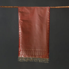 Brocade handloom semi silk banarasi stole 26 - handcrafted
