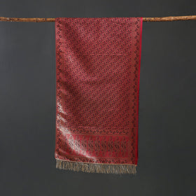 Brocade handloom semi silk banarasi stole 30 - handcrafted