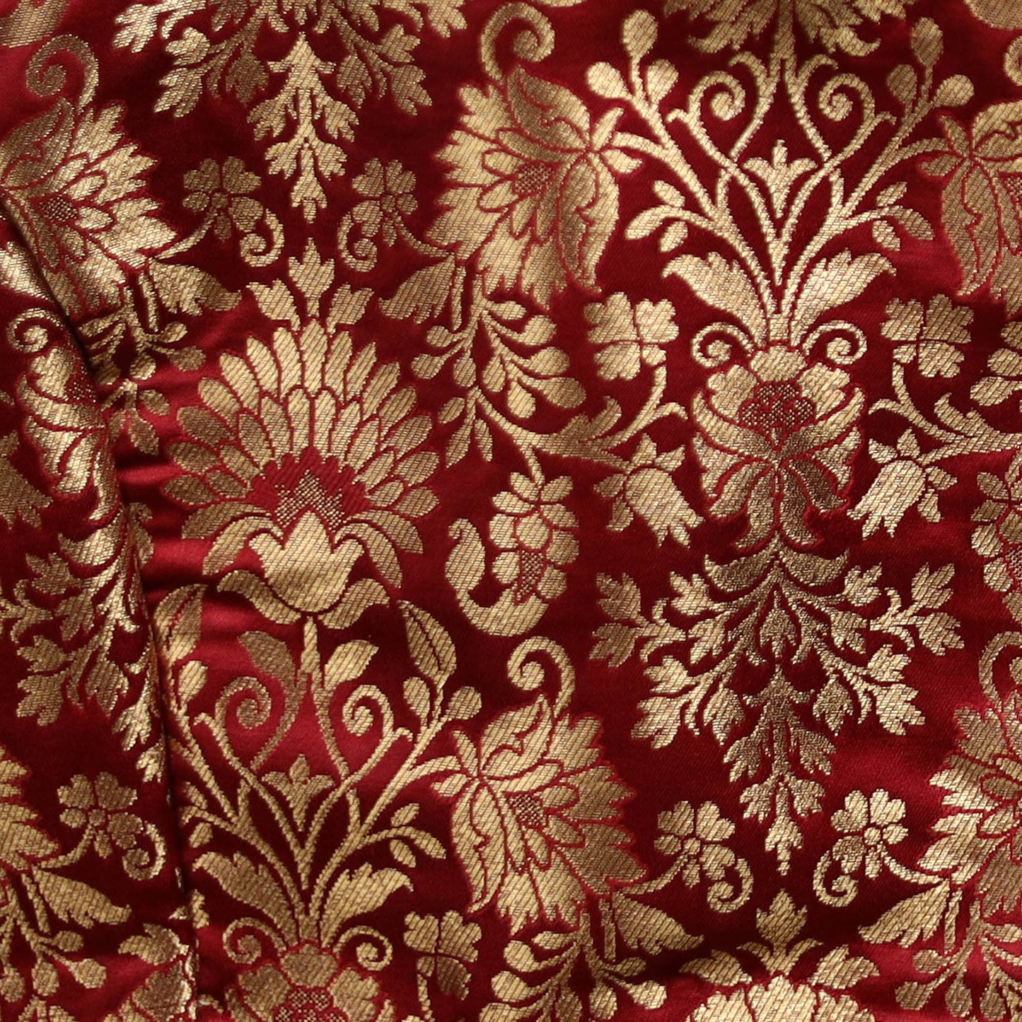 Maroon - brocade silk banarasi stitched blouse 03