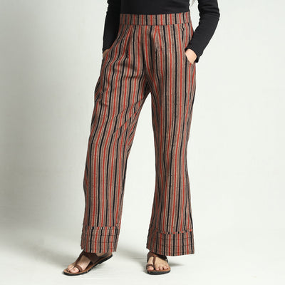 Buy Ajrakh Block Printed Cotton Elasticated Palazzo Online at iTokri.com