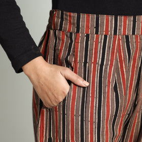 Buy Ajrakh Block Printed Cotton Elasticated Palazzo Online at iTokri.com
