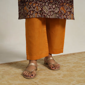 Maroon - brown - printed cotton kalamkari kurta set 05