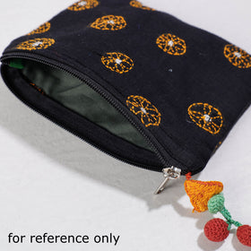  Chandi Maati Kantha Work Cotton Cosmetic Pouch 