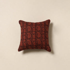 Maroon - cotton bagh cushion cover 20 - handcrafted