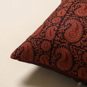 Maroon - cotton bagh cushion cover 20 - handcrafted