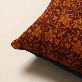 Maroon - cotton bagh cushion cover 30 - handcrafted