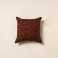Maroon - cotton bagh cushion cover 65 - handcrafted