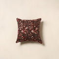 Maroon - cotton bagru cushion cover 78 - handcrafted