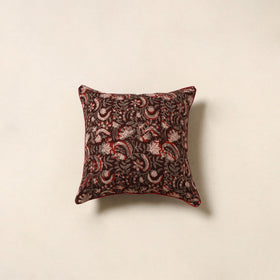 Maroon - cotton bagru cushion cover 78 - handcrafted