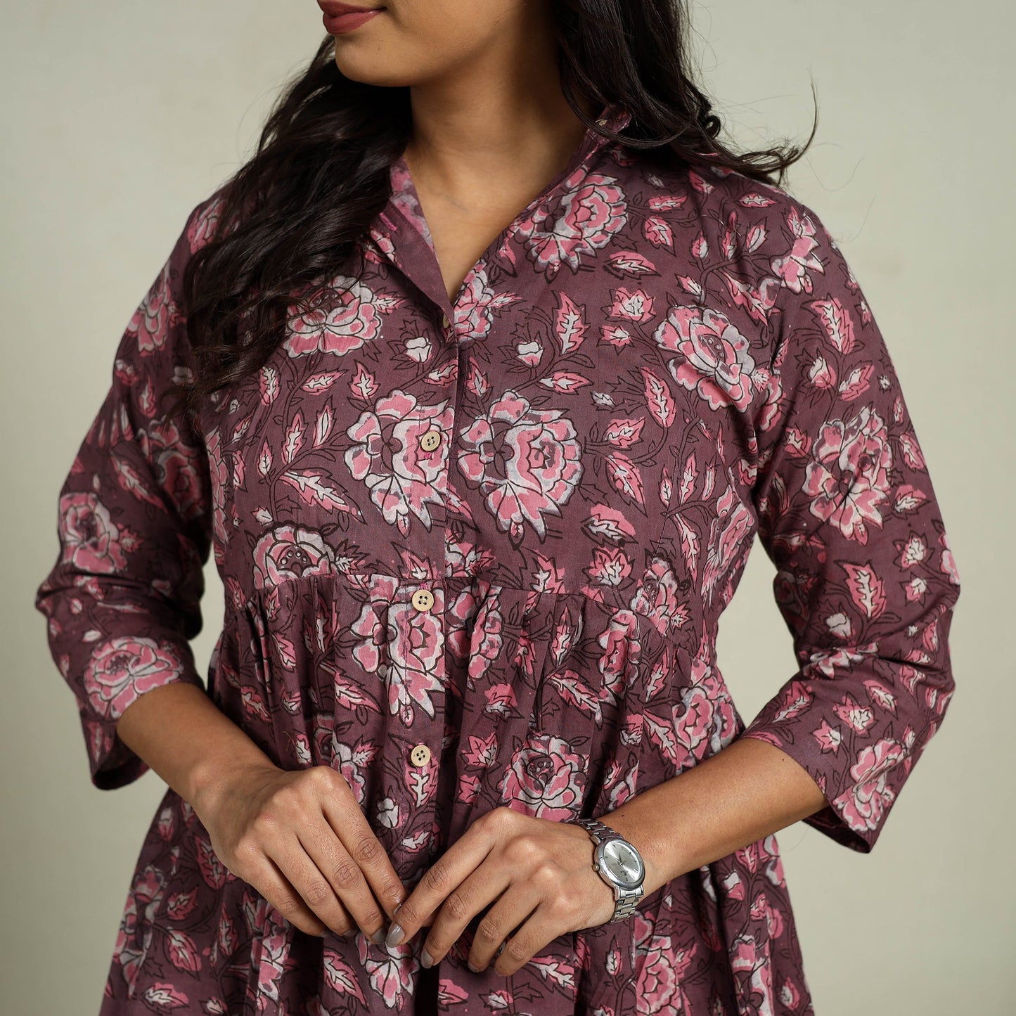 Buy Maroon Block Print Cotton Bagru Night Suit Set