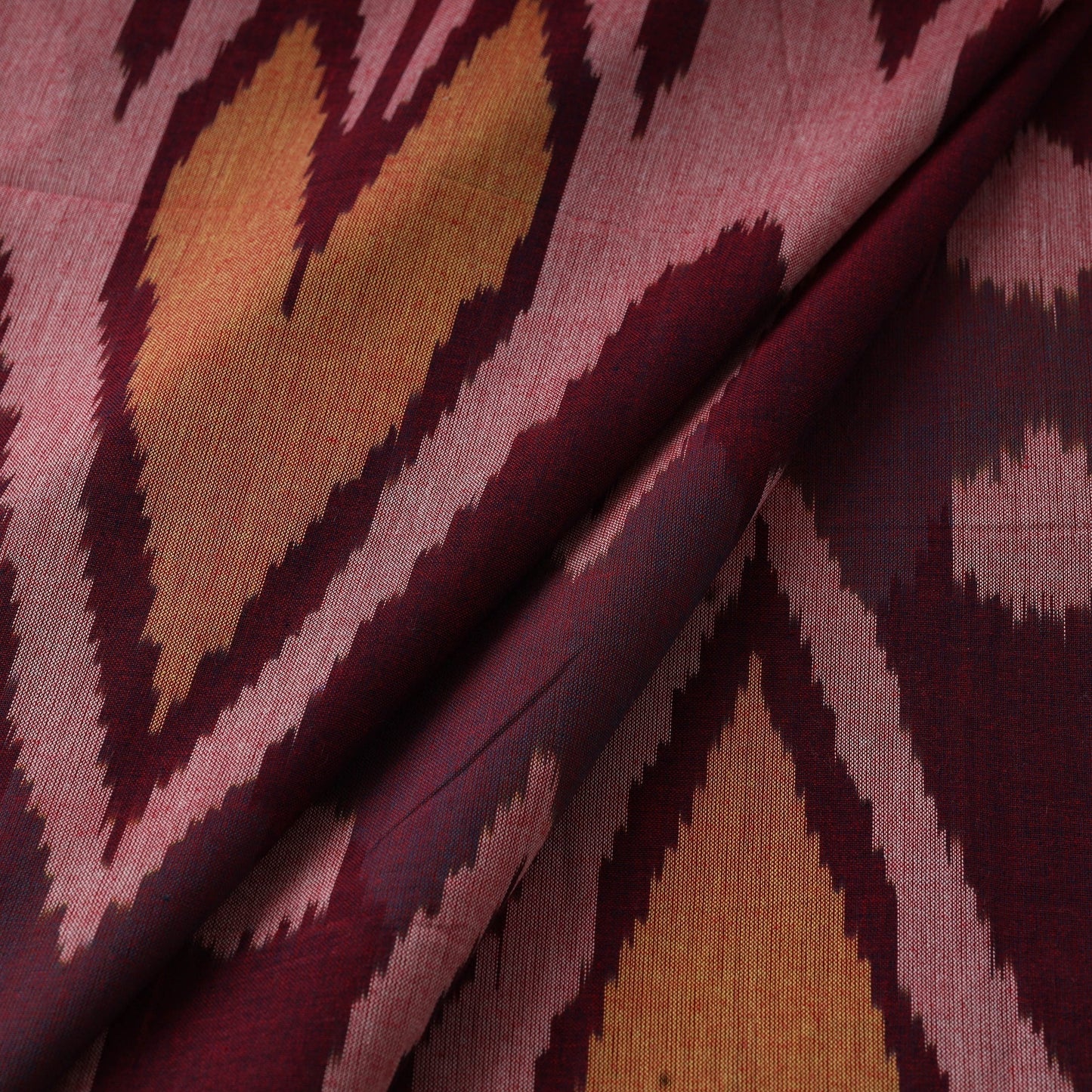 Cotton central asian pochampally ikat fabric 19