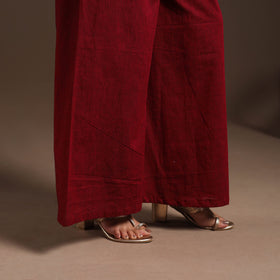 Maroon - cotton jacquard kurta set (set of 2) 01