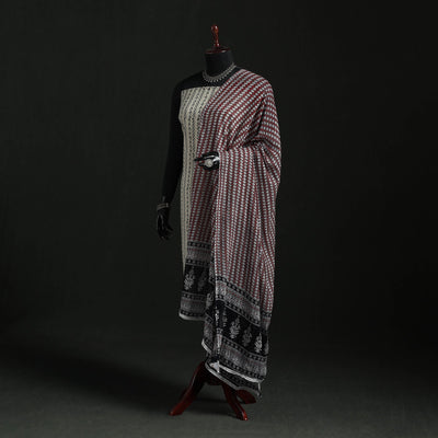 Cotton jaipur printed dupatta 47 - handcrafted