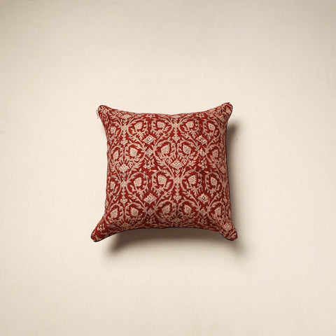 Cotton kalamkari cushion cover 45 - handcrafted