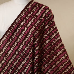 Maroon - cotton kutch batik fabric 18 - handcrafted
