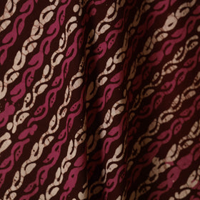 Maroon - cotton kutch batik fabric 18 - handcrafted