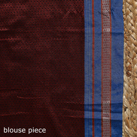 Cotton nath work khun saree 25 - handcrafted