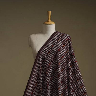 Cotton pochampally dabi ikat fabric 12 - handcrafted