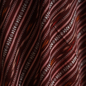 Maroon - cotton pochampally dabi ikat fabric 20