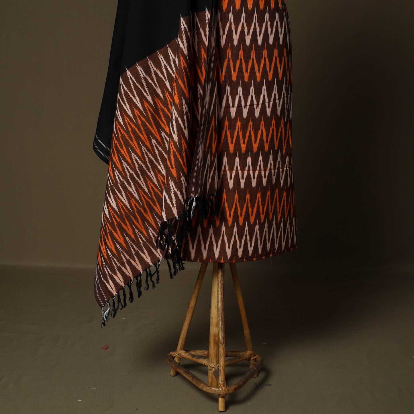 Handloom cotton pochampally ikat 3pc unstitched dress