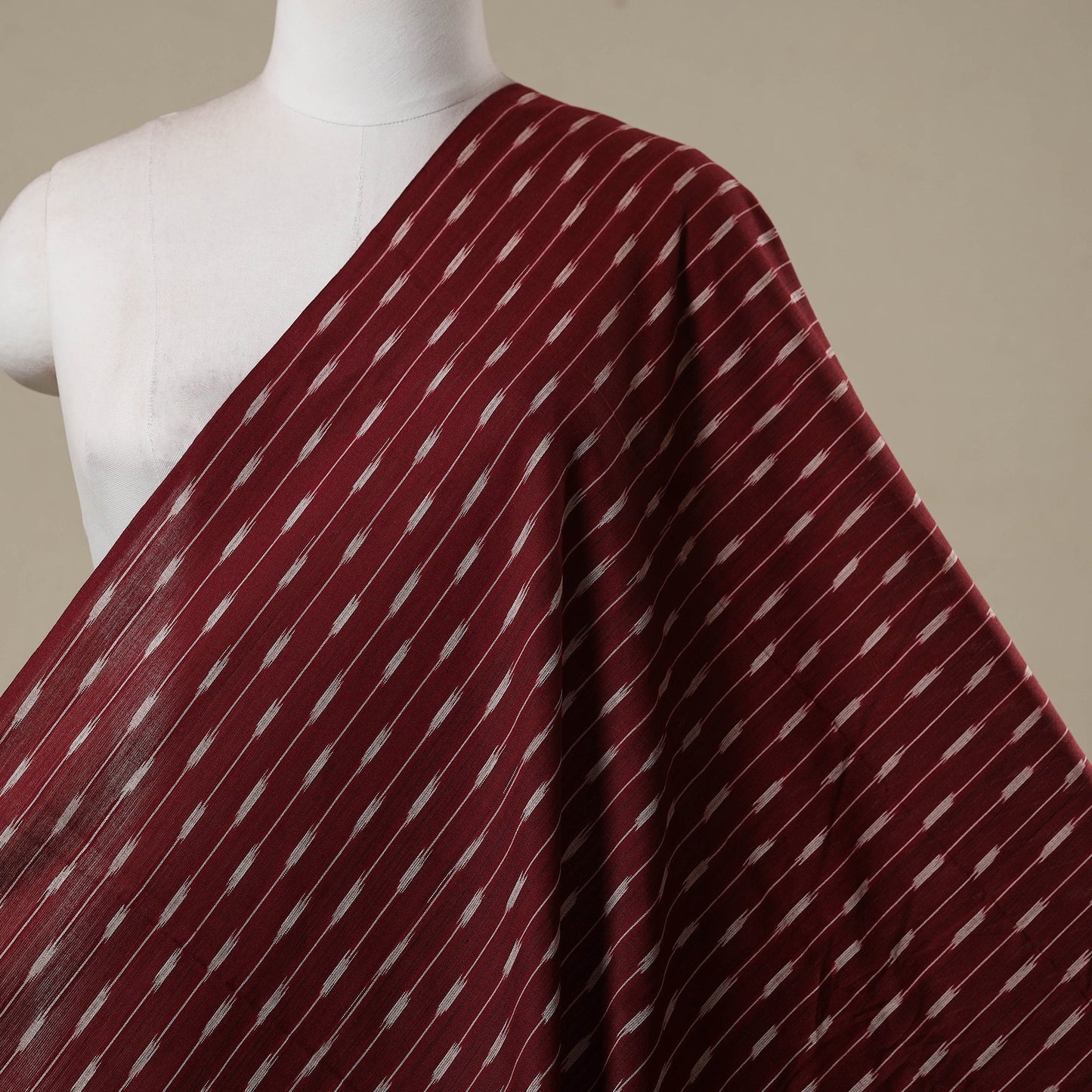 Cotton pochampally ikat fabric 19 - handcrafted