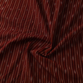 Maroon Cotton Pochampally Ikat Fabric