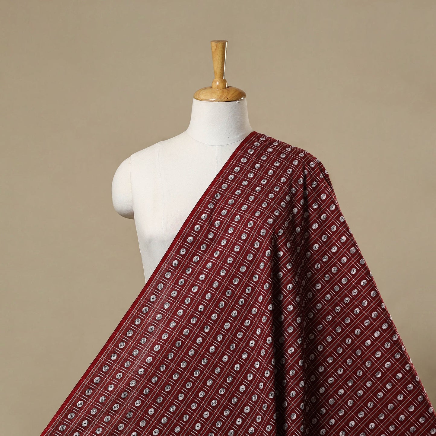 Cotton sambalpuri ikat fabric 05 - handcrafted