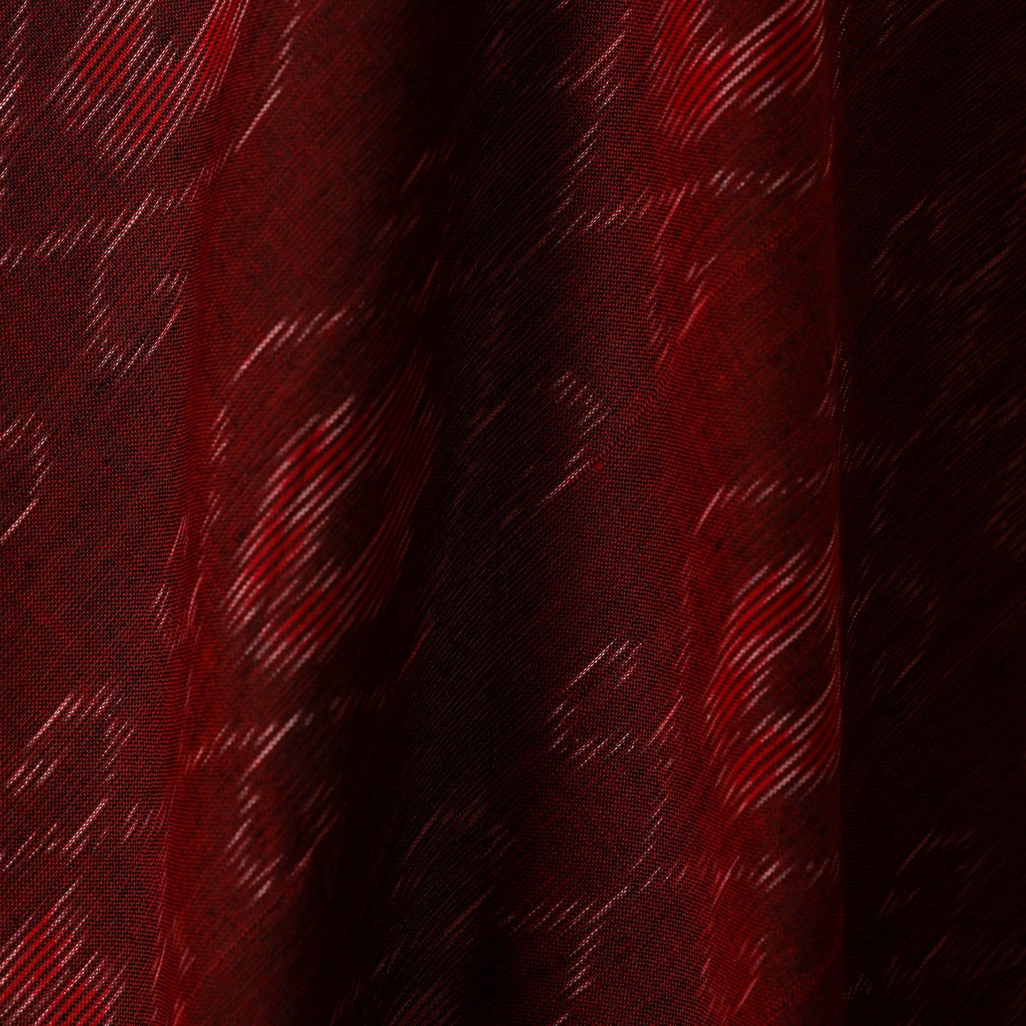 Maroon - cotton sambalpuri ikat fabric 21 - handcrafted
