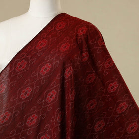 Maroon - cotton sambalpuri ikat fabric 21 - handcrafted