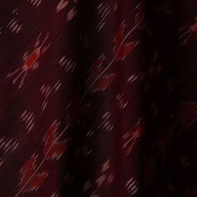 Maroon - cotton sambalpuri ikat fabric 22 - handcrafted