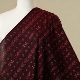 Maroon - cotton sambalpuri ikat fabric 22 - handcrafted
