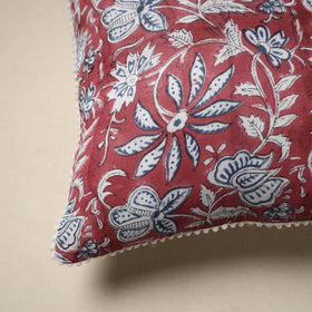 Cotton sanganeri cushion cover 13 - handcrafted