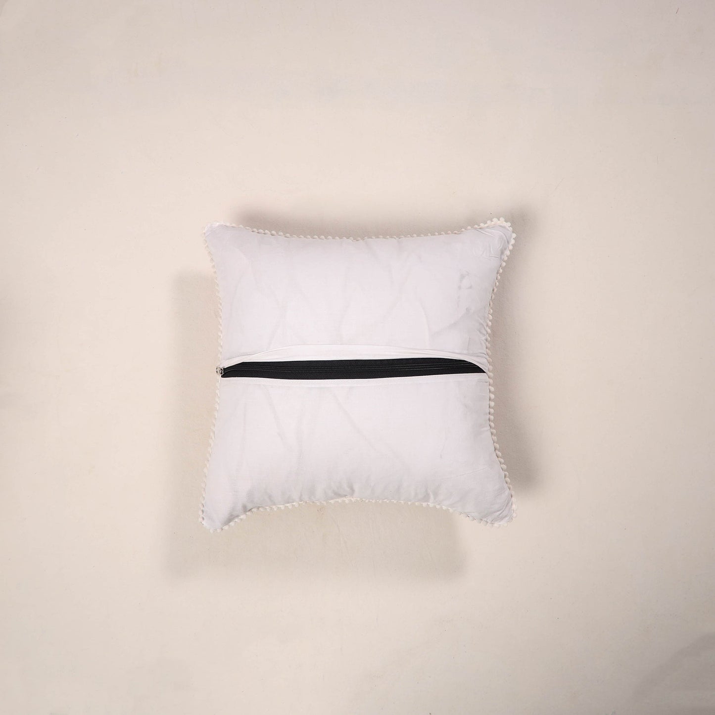 Maroon - cotton sanganeri cushion cover 13 - handcrafted