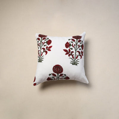 Cotton sanganeri cushion cover (16 x 16 in) 111