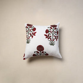 Cotton sanganeri cushion cover (16 x 16 in) 111