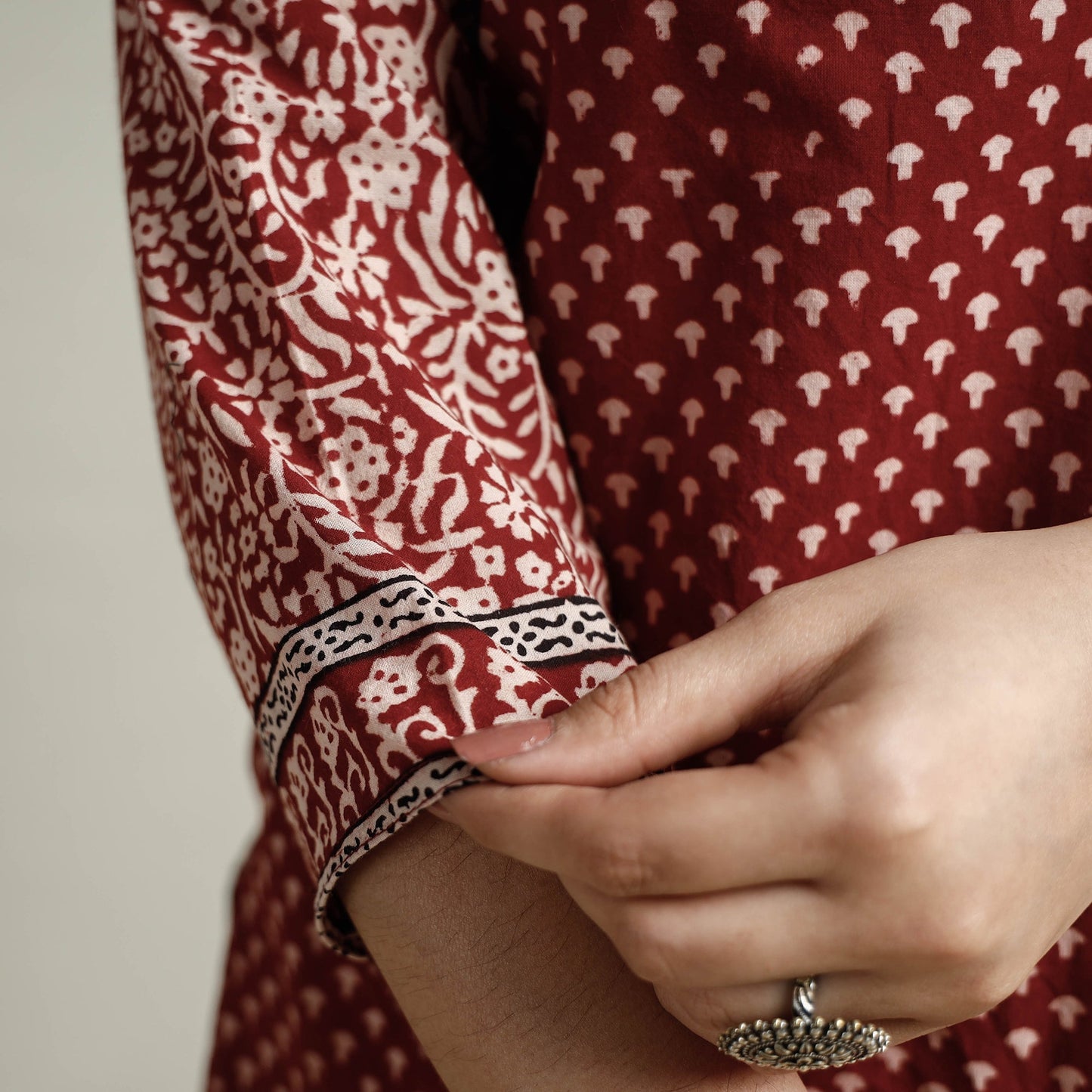  Block Print Cotton Straight Bagh Kurta For Women