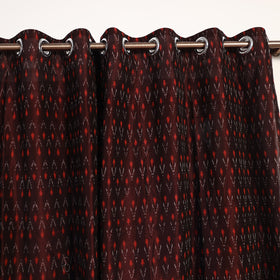  Cotton Window Maroon Pochampally Ikat Curtain 