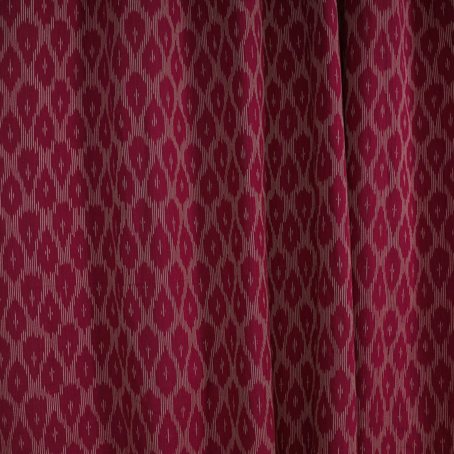 Maroon - cotton window pochampally ikat curtain (5 x 3
