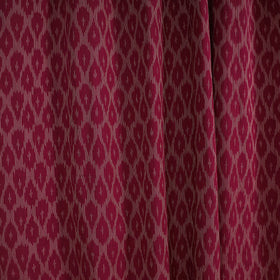 Maroon - cotton window pochampally ikat curtain (5 x 3