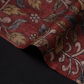 Maroon - desi tussar silk handpainted srikalahasti pen