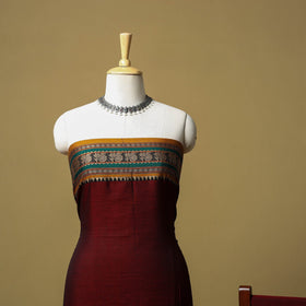 Dharwad cotton 3pc unstitched dress material with border 14