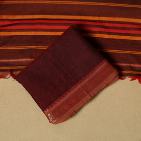 Dharwad cotton 3pc unstitched dress material with border 24