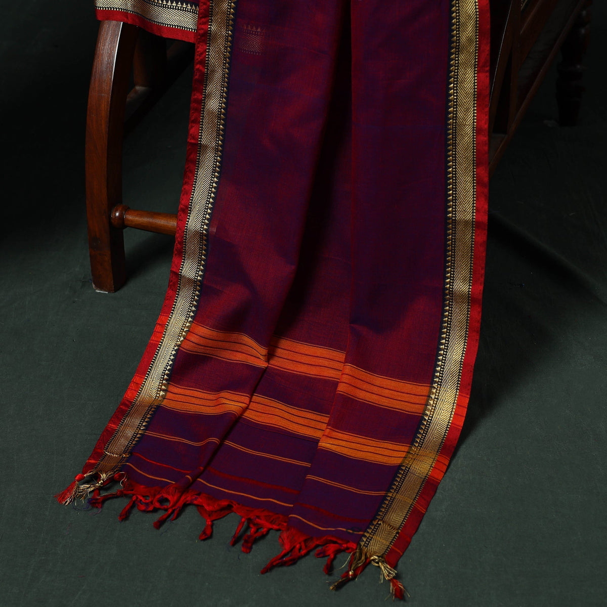 Dharwad cotton 3pc unstitched dress material with thread