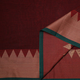Dharwad cotton fabric with border 13 - handcrafted