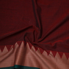 Dharwad cotton fabric with border 13 - handcrafted
