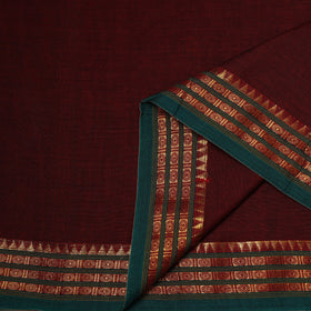 Dharwad cotton fabric with border 24 - handcrafted